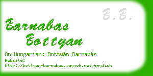 barnabas bottyan business card
